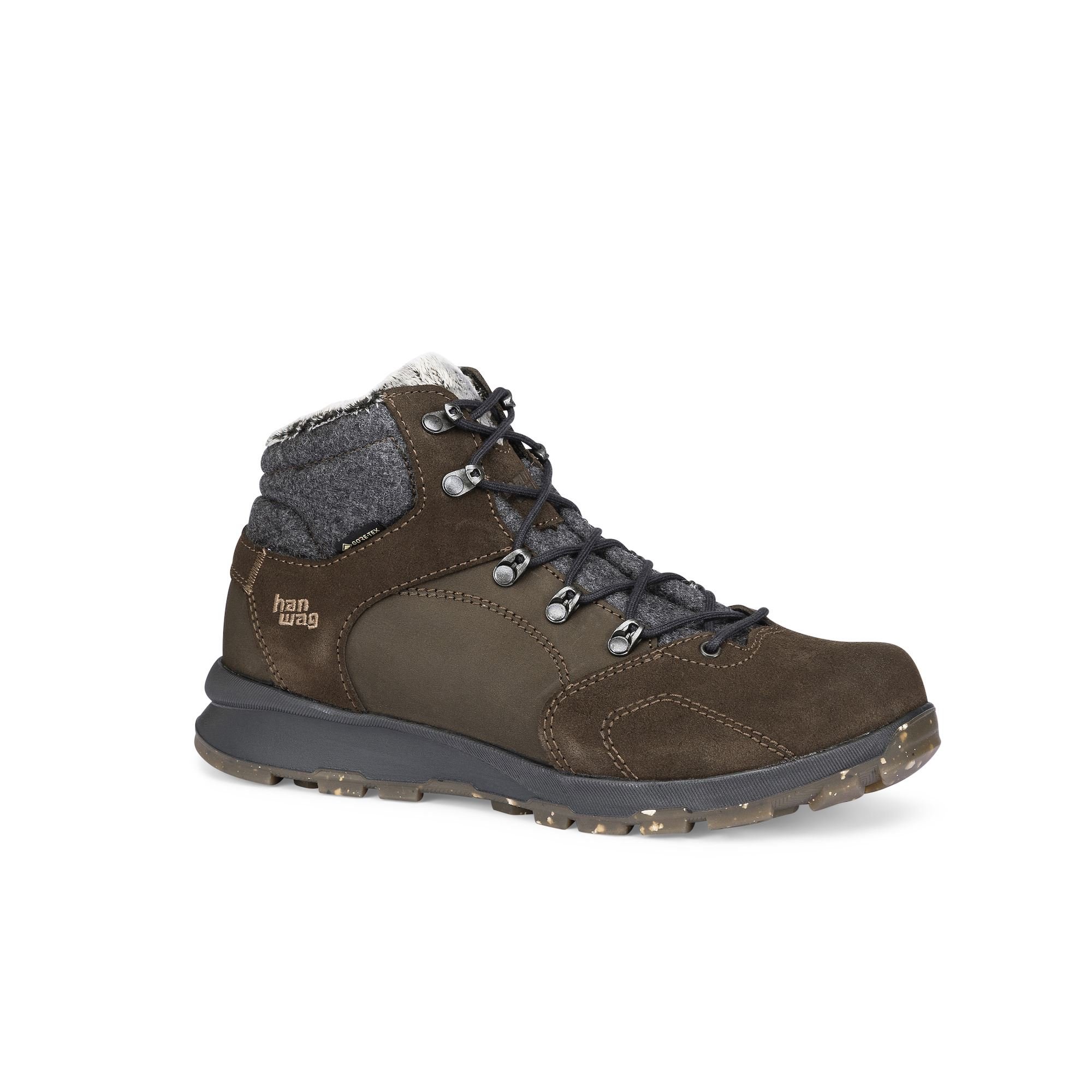 Hanwag Women's Tolva Mid GTX Winter Boots Brown/Deep Grey CXZLQ1957